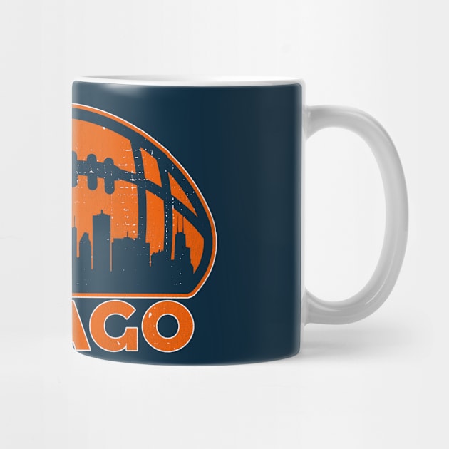 Chicago Football Skyline by darklordpug